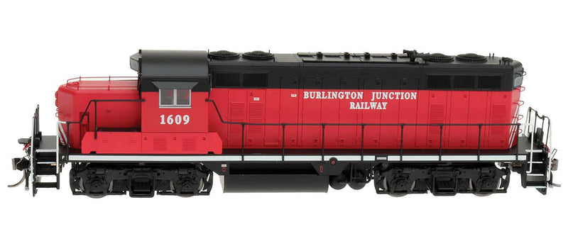 GP16 w/LokSound & DCC -- Burlington Junction (red, black)