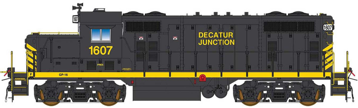 GP16 - DCC -- Decatur Junction (black, yellow)