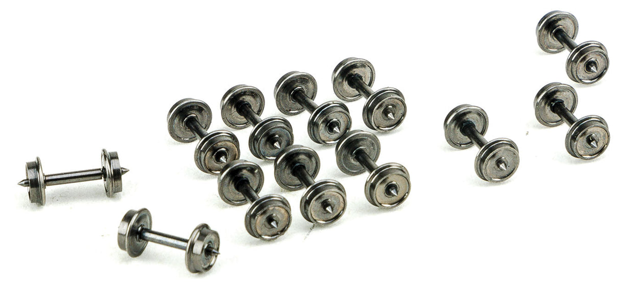 33" High Detail Brass Insulated Wheelsets -- 12 Axles