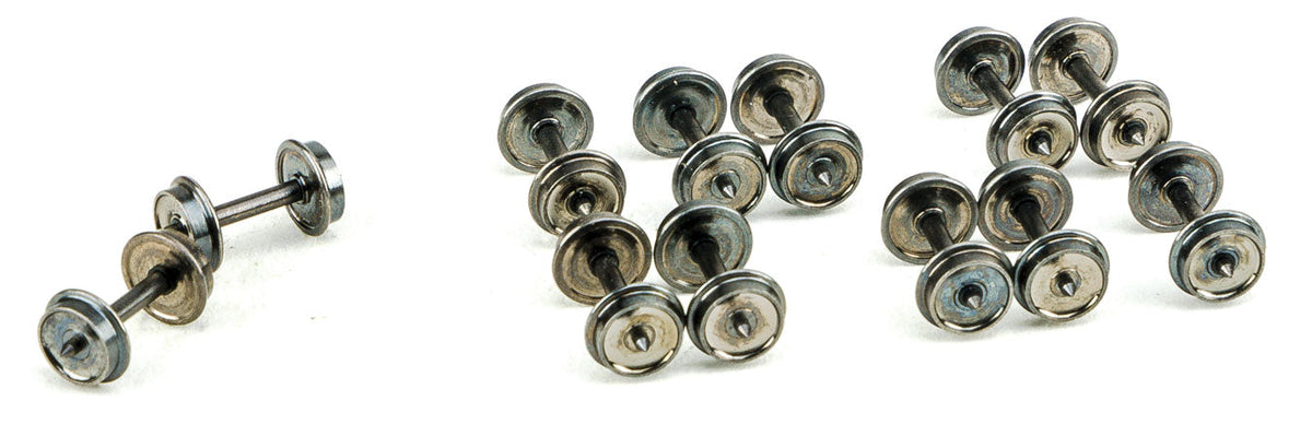36" High Detail Brass Insulated Wheelsets -- 12 Axles