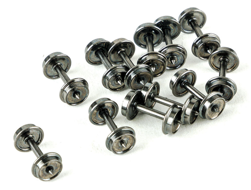 33" High-Detail Brass Insulated Wheelsets -- For Micro-Trains(R) Trucks 12 Axles