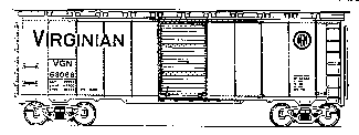 1937 AAR 40' Boxcar -- Virginian