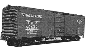1937 AAR 40' Boxcar -- Texas & Pacific