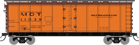 R-40-23 Steel Ice Reefer - Ready to Run -- Merchants Despatch MDT (1960s, orange, black)