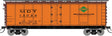 R-40-23 Steel Ice Reefer - Ready to Run -- Illinois Central MDT (1960s, orange, black, Green Diamond Logo)