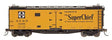 Santa Fe 40' Steel Ice Reefer - Ready to Run -- Santa Fe (orange, black, Super Chief, Ship & Travel on Reverse Side)