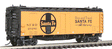 Santa Fe 40' Steel Ice Reefer - Ready to Run -- Santa Fe Ship & Travel (Large Herald)-1