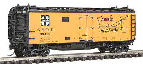 Santa Fe 40' Steel Ice Reefer - Ready to Run -- Santa Fe The Chief West (Straight Line Map)-1