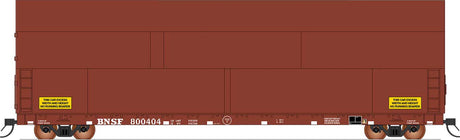 Sky Box Aerospace Flatcar with Cover - Ready to Run -- BNSF Railway (Boxcar Red)