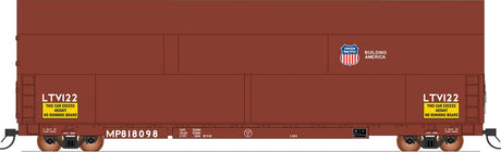 Sky Box Aerospace Flatcar with Cover - Ready to Run -- Union Pacific MP (Post 1996, Boxcar Red)