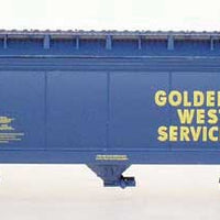 ACF 4650 Cubic Foot 3-Bay Covered Hopper - Ready to Run -- Golden West Service GVSR (blue, yellow, red)