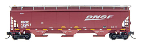 Trinity 5161 Cubic Foot Covered Hopper - Ready to Run -- BNSF Railway (Boxcar Red, Wedge Logo)-2