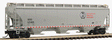 Trinity 5161 Cubic Foot Covered Hopper - Ready to Run -- Canadian Pacific (gray, red, white, Beaver Logo)-1