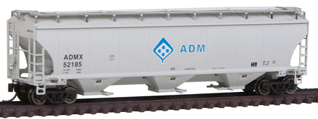 Trinity 5161 Cubic Foot Covered Hopper - Ready to Run -- Archer-Daniels-Midland ADMX (gray, blue, white, Molecule Logo)