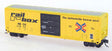 Pullman-Standard 5277 Cu.Ft. Exterior-Post Boxcar - Ready to Run - Pinnacle -- Railbox (Original Scheme; yellow, black, red, blue; Large Logo)
