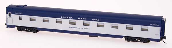 Pullman-Standard 18 Room Roomette - Ready to Run - Centralia Car Shops -- Nickel Plate Road (silver, blue)