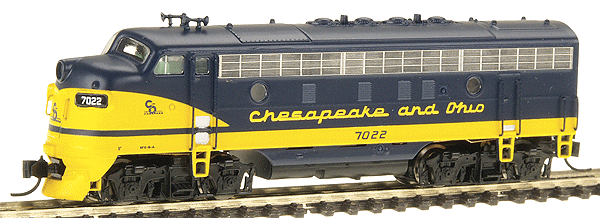 EMD F7A - Standard DC -- Chesapeake & Ohio
