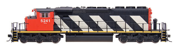 EMD/GMDD SD40-2W - Standard DC -- Canadian National (black, white, red, Large Hood Stripes)-2