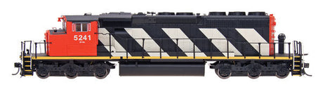 EMD/GMDD SD40-2W - Standard DC -- Canadian National (black, white, red, Large Hood Stripes)-2