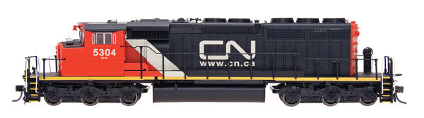 EMD/GMDD SD40-2W - Standard DC -- Canadian National (black, white, red, Website Logo)-1