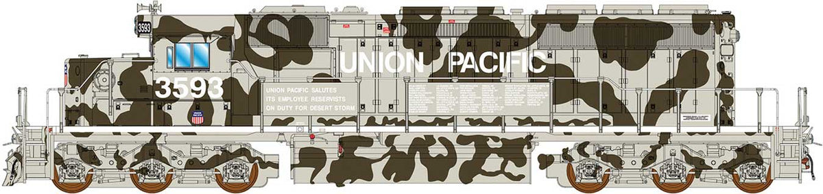 EMD SD40-2 - Sound and DCC -- Union Pacific #3593 (Desert Storm, Camouflage)