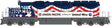 EMD SD40-2 - Sound and DCC -- Union Pacific #3300 (United Way Scheme, red, white, blue)
