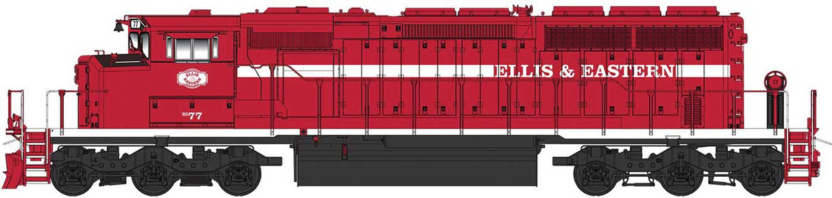 EMD/GMDD SD40-2W - Sound and DCC -- Ellis & Eastern (red, white)