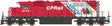 EMD SD40-2 w/LokSound & DCC -- Canadian Pacific (Action Red, white, Expo 86 Graphics)