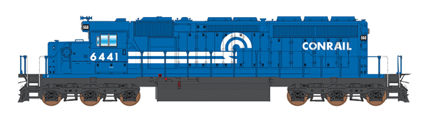 EMD SD40-2 - Standard DC -- Conrail (blue, white)