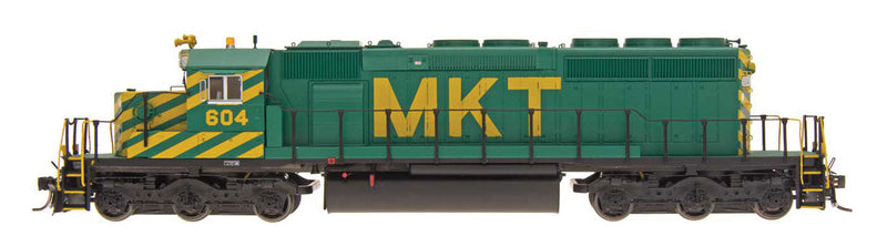 EMD SD40-2 w/LokSound & DCC -- Missouri-Kansas-Texas (green, yellow, Billboard MKT)