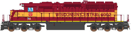 GMDD SD40-2 - Sound and DCC -- Wisconsin Central (maroon, yellow)