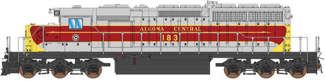 GMDD SD40-2 - Sound and DCC -- Algoma Central (gray, maroon, yellow)