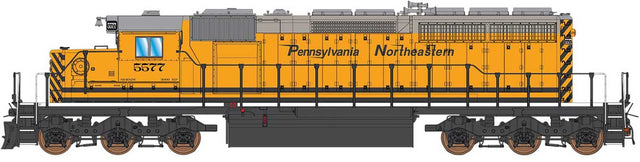 GMDD SD40-2 - Standard DC -- Pennsylvania Northeastern #5577 (yellow, black, gray)