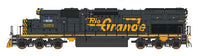 EMD SD40T-2 Tunnel Motor - Standard DC -- Denver & Rio Grande Western (black, Aspen Gold, Large Flying Grande)