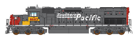 EMD SD40T-2 Tunnel Motor Snoot w/LokSound & DCC -- Union Pacific (ex-SP Patch, gray, red, Speed Lettering, Armour Yellow Patch)