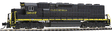 EMD SD45-2 - Standard DC -- Clinchfield (black, yellow)