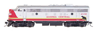 EMD FP9 - Standard DC -- Algoma Central (silver, maroon, yellow)