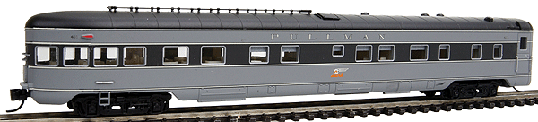 2-1-1 Observation-Buffet-Lounge - Ready to Run -- Southern Pacific (2-Tone Gray, "Lark As Delivered")