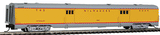 Centralia Car Shops Streamlined Smooth-Side Baggage Car - Ready to Run -- Milwaukee Road (Post-1956 UP Streamliner Scheme, Armour Yellow, gray)-1