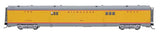 Centralia Car Shops Streamlined Smooth-Side Baggage Car - Ready to Run -- Milwaukee Road (Post-1956 UP Streamliner Scheme, Armour Yellow, gray)-2