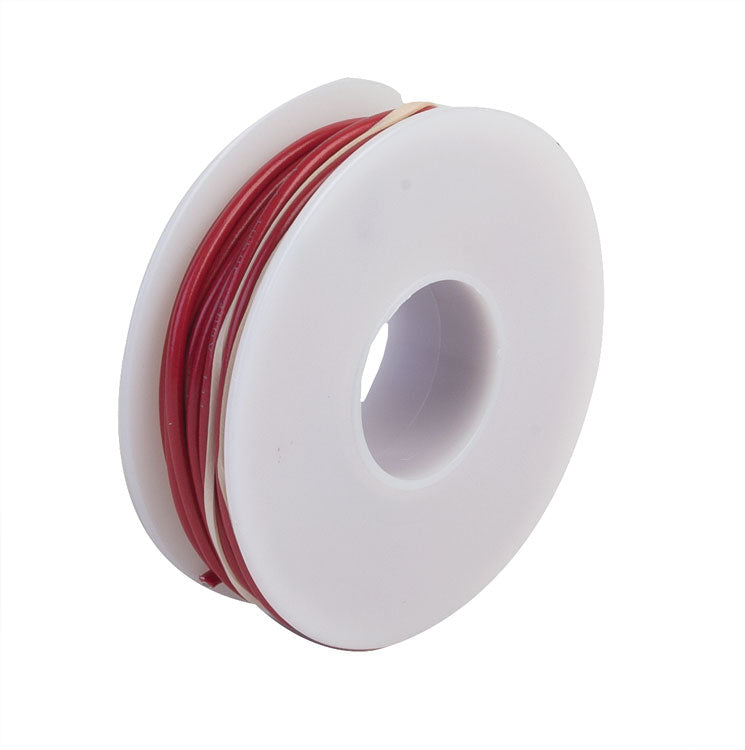 One-Conductor Hookup Wire - #18 Gauge - 30'  9.1m -- Red