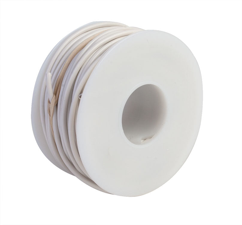 One-Conductor Hookup Wire - #18 Gauge - 55'  16.8m -- White