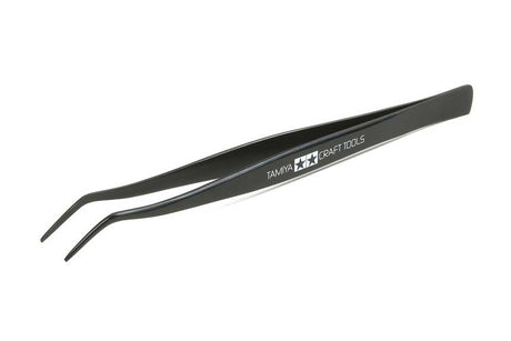 Angled Tweezers -- Black