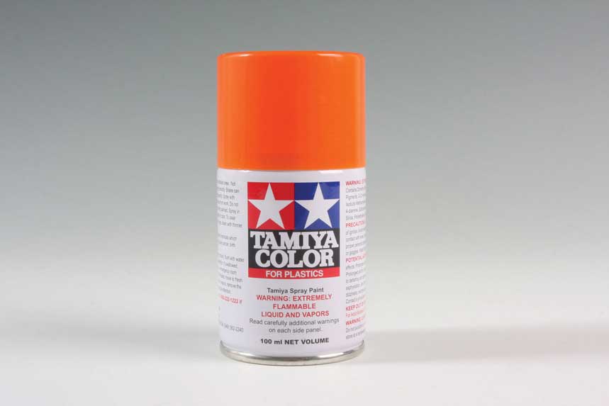 Spray Lacquer for Plastics 3.4oz  100ml Can -- TS-98 Pure Orange