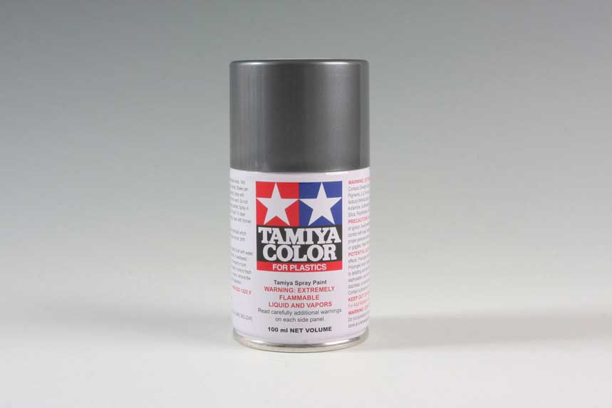 Spray Lacquer for Plastics 3.4oz  100ml Can -- TS-100 Bright Gun Metal