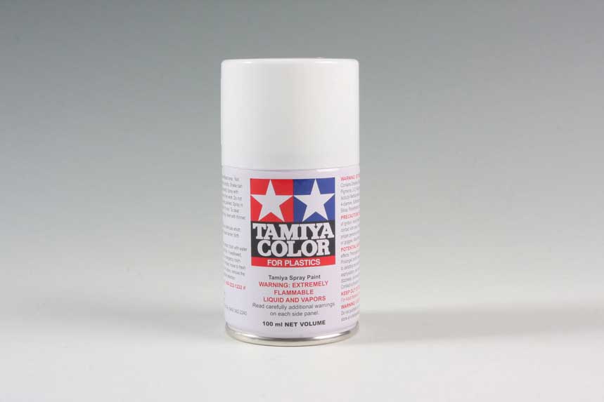 Spray Lacquer for Plastics 3.4oz  100ml Can -- TS-101 Base White