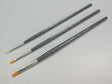High Finish Standard Brush Set -- 1 Each: #0 Flat, #2 Flat, Untra-Fine Pointed