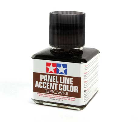 Panel Line Accent Color Wash - 1.35oz  40mL -- Brown