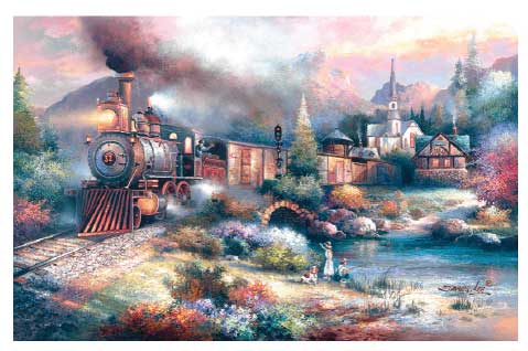 Puzzle -- Maryland Mountain Express (1000 Pieces) - 19 x 30"  48.3 x 76.2cm