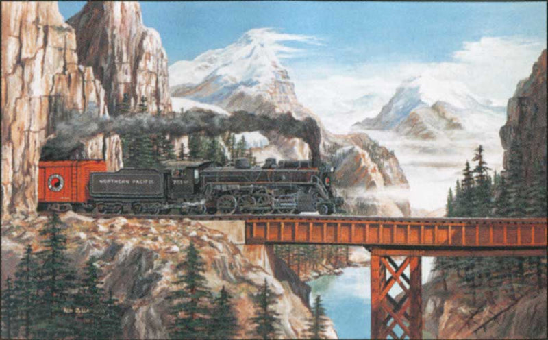Summit Pass Train Puzzle -- 550 Pieces